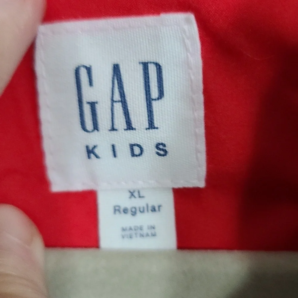 Gap Kids Boys/Girls(Unisex?) Quilted Vest Red/Black? Zips Pockets Sz‎ XL EUC